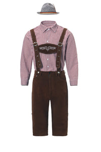 82342 Braun (Mütze+Oberteil+Latzhose)