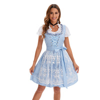 753870 Blau (Oberteil+Rock+Schürze+Schleife)