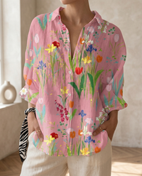 Pink-Gelbe Druck